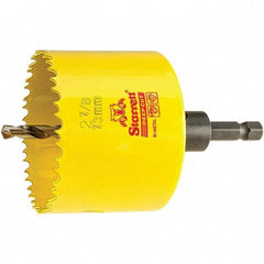 Starrett - 2-7/8" Diam, 2" Cutting Depth, Hole Saw - High Speed Steel Saw, Toothed Edge - Apex Tool & Supply