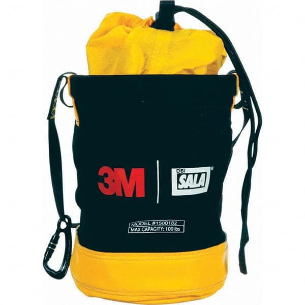 DBI/SALA - Canvas, Black/Yellow Tool Bucket - Apex Tool & Supply