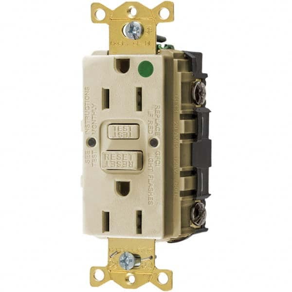 Bryant Electric - GFCI Receptacles Grade: Hospital Color: Ivory - Apex Tool & Supply