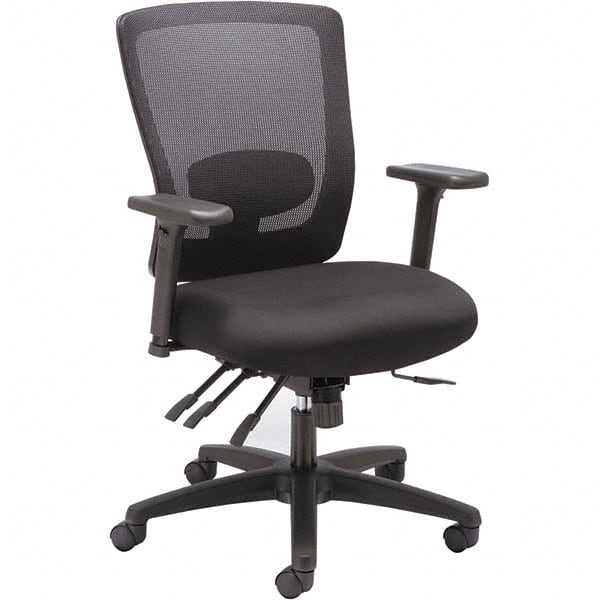 ALERA - 40 to 43-5/8" High Mid-Back Swivel/Tilt Chair - Apex Tool & Supply
