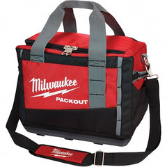 Milwaukee Tool - PACKOUT 3 Pocket, Ballistic Polyester, Red/Black Tool Bag - Apex Tool & Supply