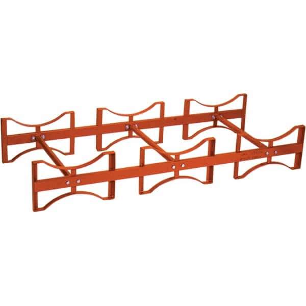 Wesco Industrial Products - 2,400 Lb Load Capacity, 55 Gal Drum Stacker - 71-1/2" Wide x 12-1/2" High, Steel Wheels - Apex Tool & Supply