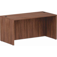 ALERA - Office Desks Type: Straight Front Desk Shell Color: Modern Walnut - Apex Tool & Supply