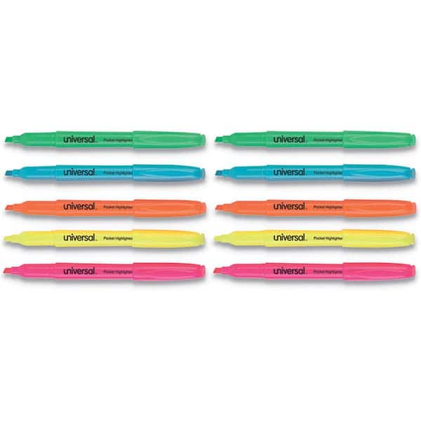 UNIVERSAL - Markers & Paintsticks Type: Highlighters Color: Assorted - Apex Tool & Supply