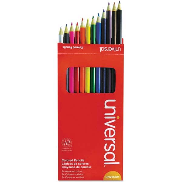 UNIVERSAL - Pens & Pencils Type: Colored Pencil Color: Assorted - Apex Tool & Supply
