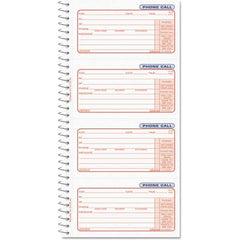 UNIVERSAL - Note Pads, Writing Pads & Notebooks Writing Pads & Notebook Type: Telephone Message Book Size: 5 x 3-3/8 - Apex Tool & Supply