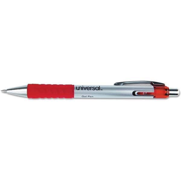 UNIVERSAL - Pens & Pencils Type: Comfort Grip Retractable Pen Color: Red - Apex Tool & Supply