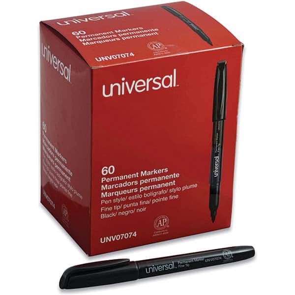 UNIVERSAL - Markers & Paintsticks Type: Permanent Color: Black - Apex Tool & Supply