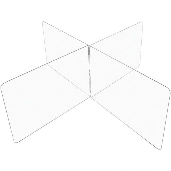 USA Sealing - 48" x 96" Self-Supporting Partition & Panel System-Social Distancing Barrier - Apex Tool & Supply
