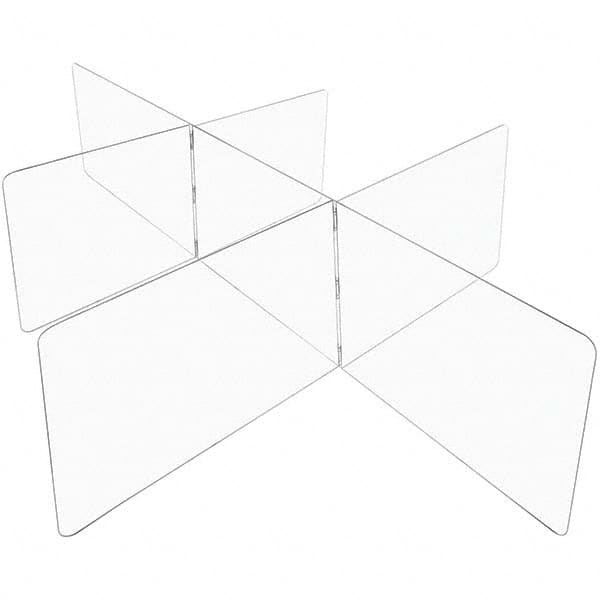 USA Sealing - 48" x 96" Self-Supporting Partition & Panel System-Social Distancing Barrier - Apex Tool & Supply