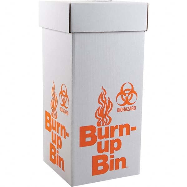 Dynalon Labware - 1 6-Piece White & Orange Rectangle Open Top Disposal Box - Apex Tool & Supply