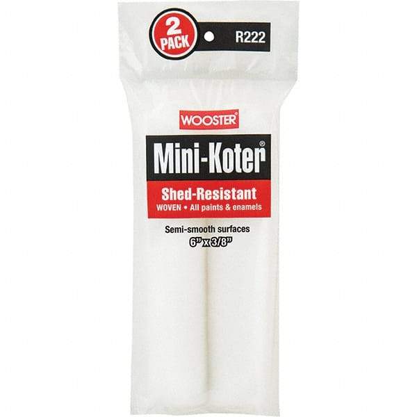 Wooster Brush - Paint Roller Covers Type: Mini Roller Nap Size (Inch): 3/8 - Apex Tool & Supply