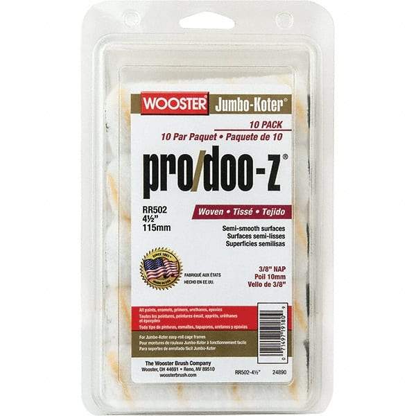 Wooster Brush - Paint Roller Covers Type: Mini Roller Nap Size (Inch): 3/8 - Apex Tool & Supply
