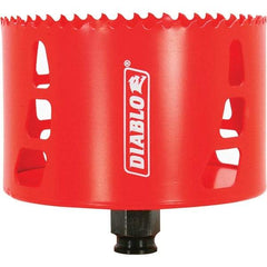 Freud - 4" Diam, 2-3/8" Cutting Depth, Hole Saw - Bi-Metal Saw, Toothed Edge - Apex Tool & Supply