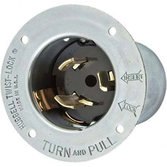 Hubbell Wiring Device-Kellems - 250V 50A NonNEMA Industrial Twist Lock Inlet - Apex Tool & Supply