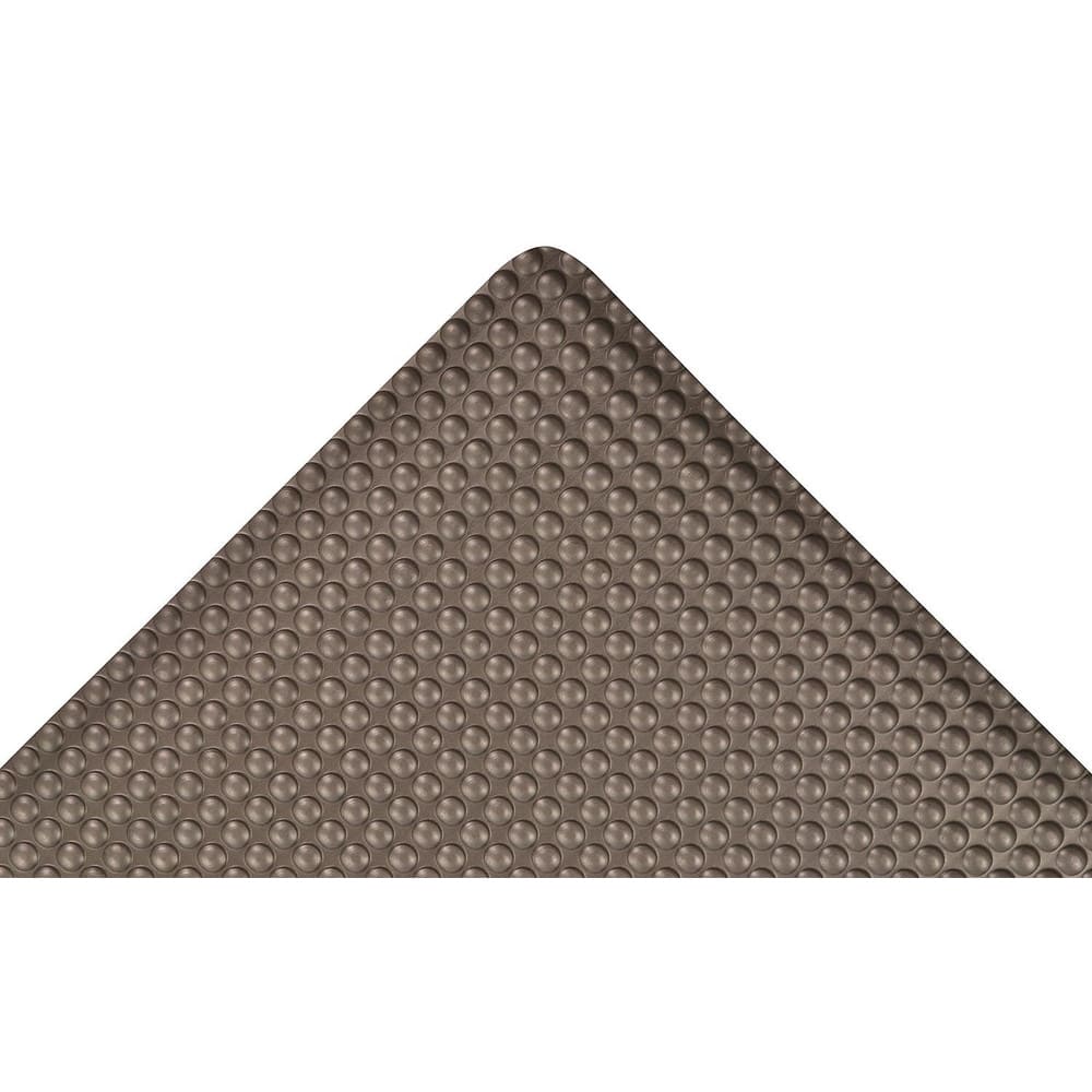 Anti-Fatigue Mat: 36.0000″ Length, 24.0000″ Wide, 1″ Thick, Vinyl, Beveled Edge, Heavy Duty Bubbled, Black, Dry