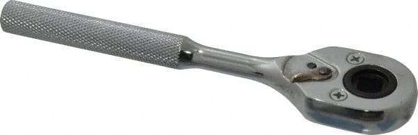 Proto - 3/8" Drive Pear Head Female Drive Ratchet - Chrome Finish, 7" OAL, 24 Gear Teeth, Standard Head - Apex Tool & Supply