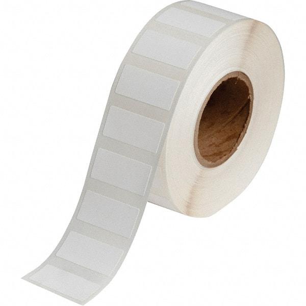 Brady - 0.6" Wide x 1-19/64" Long, White Polypropylene Inkjet Label - For BradyJet J2000 - Apex Tool & Supply