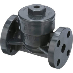 Asahi/America - 2-1/2" PVC Check Valve - Spring Check, Flanged, 150 WOG - Apex Tool & Supply
