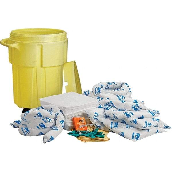 Brady SPC Sorbents - 38 Gal Capacity Oil Only Spill Kit - 55 Gal Polyethylene Drum - Apex Tool & Supply