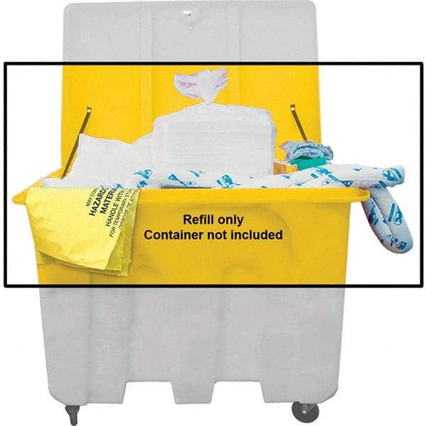 Brady SPC Sorbents - 160 Gal Capacity Oil Only Spill Kit - No Container Included - Refill Only - Apex Tool & Supply
