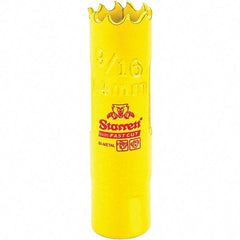 Starrett - 9/16" Diam, 1-5/8" Cutting Depth, Hole Saw - High Speed Steel Saw, Toothed Edge - Apex Tool & Supply