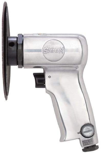 Sioux Tools - 4-1/2" Max Disc, 14,000 RPM, Pneumatic Handheld Disc Sander - 12 CFM, 1/4 NPT Inlet, 0.63 hp, 90 psi - Apex Tool & Supply