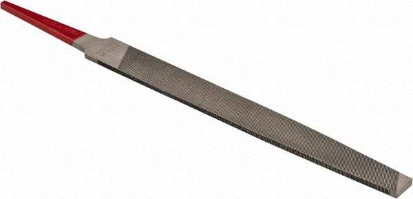 Simonds File - 4" Long, Second Cut, Mill American-Pattern File - Single Cut, Tang - Apex Tool & Supply