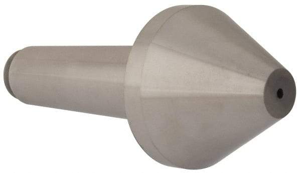 Riten - 3-1/2" Head Diam, Hardened Tool Steel Bull Nose Point Solid Dead Center - 5MT Morse Taper, 3-1/2" Point Diam, 2.155" Point Length - Apex Tool & Supply