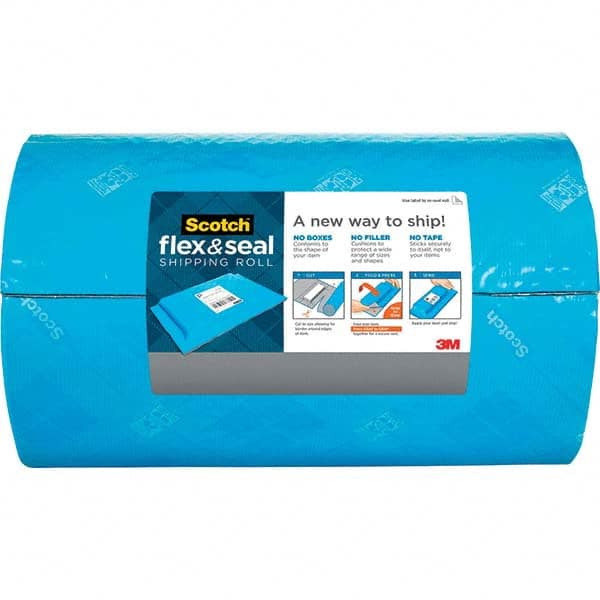 3M - 15" x 50' Blue Synthetic Rubber Adhesive Packaging Tape - Apex Tool & Supply
