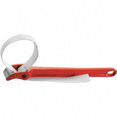 Rothenberger - 12" Max Pipe Capacity, 13-3/4" Long, Strap Wrench - 3" Actual OD, 16" Handle Length - Apex Tool & Supply