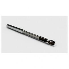 .060 Dia. - .090" LOC - 2" OAL 2 FL Ball Nose Carbide End Mill with .750 Reach-Nano Coated - Apex Tool & Supply