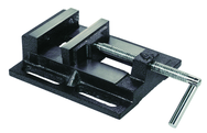 4" Drill Press Vise - Cast Iron - Powder Coated Finish - Machined Spindle - Apex Tool & Supply