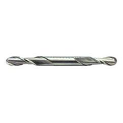3/32'' Dia. - 2-1/4'' OAL - Uncoated M-42 Cobalt - Ball End - DE Mini EM - 2 FL - Apex Tool & Supply