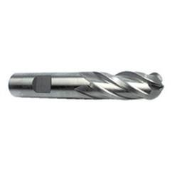 1" Dia. - 4-1/2" OAL - HSS - Ball End SE EM - 4 FL - Apex Tool & Supply