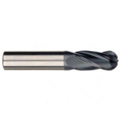 3/16" Dia. - 2" OAL Ball Nose AlCrN-X-EM - 4 FL - Apex Tool & Supply