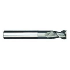 3/8" Dia. - 1/2" LOC - 2-1/2" OAL - 3 FL Carbide S/E HP End Mill-Uncoated - Apex Tool & Supply