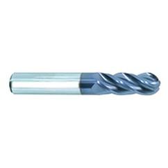 1/2" Dia. - 3" OAL - AlTiN CBD-Vari Helix-BE HP End Mill-4 FL - Apex Tool & Supply