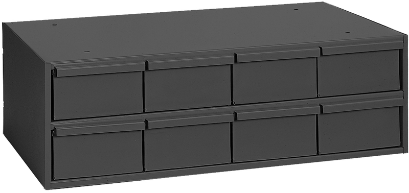 11-5/8" Deep - Steel - 8 Drawer Cabinet - for small part storage - Gray - Apex Tool & Supply