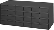 14-3/8 x 11-5/8 x 33-3/4'' (24 Compartments) - Steel Modular Parts Cabinet - Apex Tool & Supply