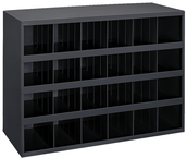 23-7/8 x 12 x 33-3/4'' (24 Compartments) - Steel Compartment Bin Cabinet - Apex Tool & Supply