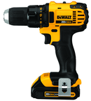#DCD780C2 - 20V - 1/2" Chuck Size - 0 - 600 / 0 - 2000 RPM - Cordless Drill Driver Kit - Apex Tool & Supply