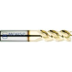 1/4" Dia. - 2-1/2" OAL - Ball Nose-Solid Carbide - ZrN-Ball Nose End Mill-2 FL - Apex Tool & Supply