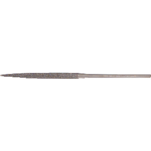 Quality Import Diamond Needle File - 3″ Diamond Length-5-1/2″ Overal Length-150 Grit - Half Round - Apex Tool & Supply