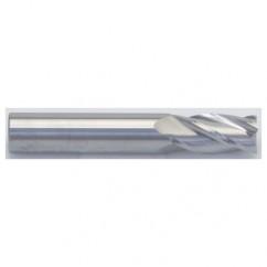 9/64 Dia. x 2 Overall Length 4-Flute Square End Solid Carbide SE End Mill-Round Shank-Center Cut-AlTiN - Apex Tool & Supply