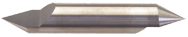 1/2" x 5/8" Split Length - DE - 60° Pt - Carbide Engraving Blank - Apex Tool & Supply