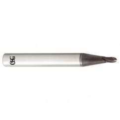 4mm Dia. - 50mm OAL - Carbide - Ball End HP End Mill-2 FL - Apex Tool & Supply