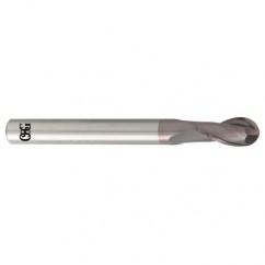 1/8" Dia. - 3" OAL - Carbide - Ball End HP End Mill-2 FL - Apex Tool & Supply