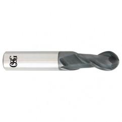 11/16 x 3/4 x 1-3/8 x 4 2Fl Carbide Ball OSG HY-PRO® CARB End Mill-TiALN - Apex Tool & Supply
