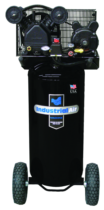 20 Gal. Single Stage Air Compressor, Vertical, Cast Iron, 135 PSI - Apex Tool & Supply